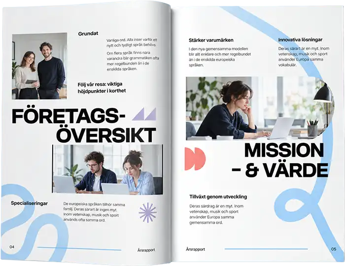 Bearbetning av text och dokument inför layout