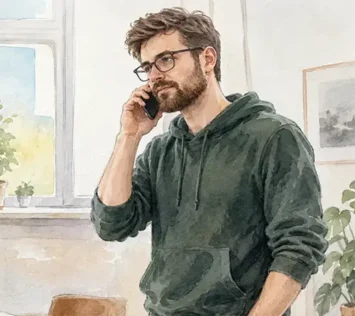 telefosamtal Kontakt om bilder, video och logotyper